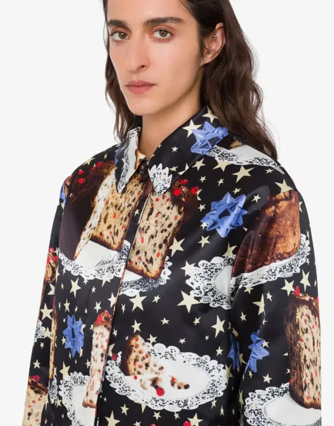 Abrigo estampado de mezcla de algodón Abrigo estampado de mezcla de algodón