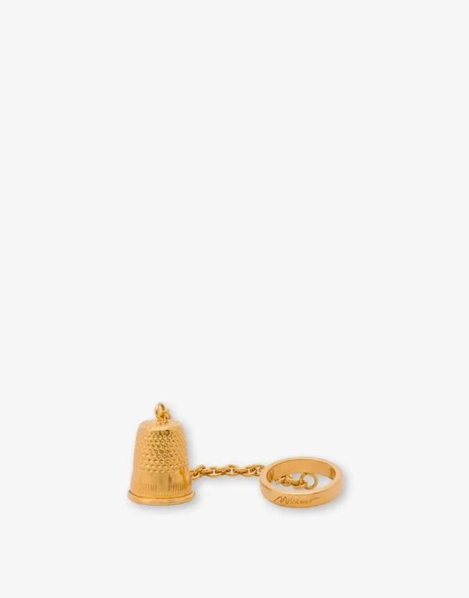 Anillo metálico con charm