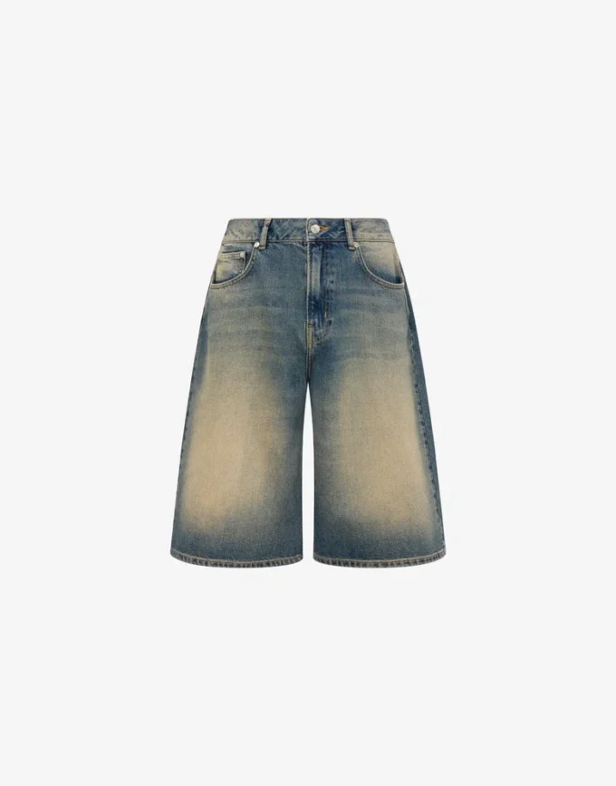 Bermudas de denim de algodón Bermudas de denim de algodón