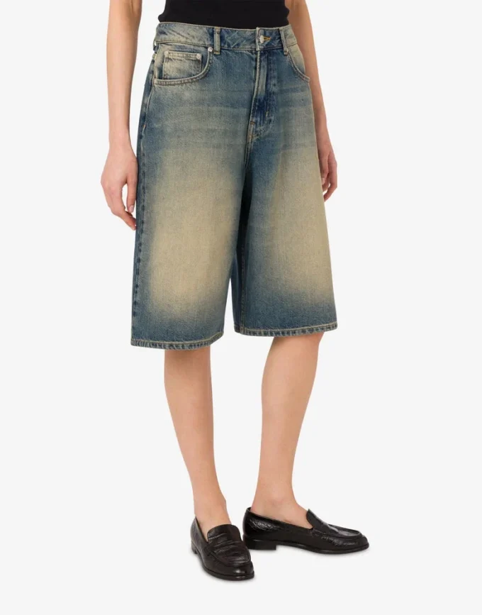 Bermudas de denim de algodón Bermudas de denim de algodón