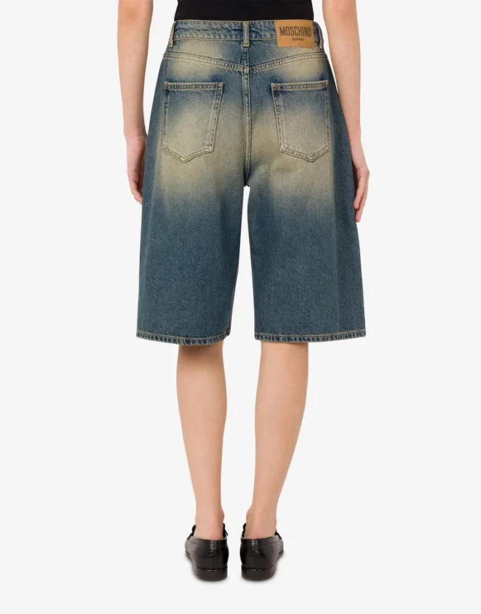 Bermudas de denim de algodón Bermudas de denim de algodón