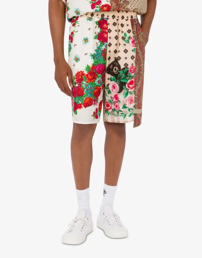 Bermudas de seda estampadas Bermudas de seda estampadas