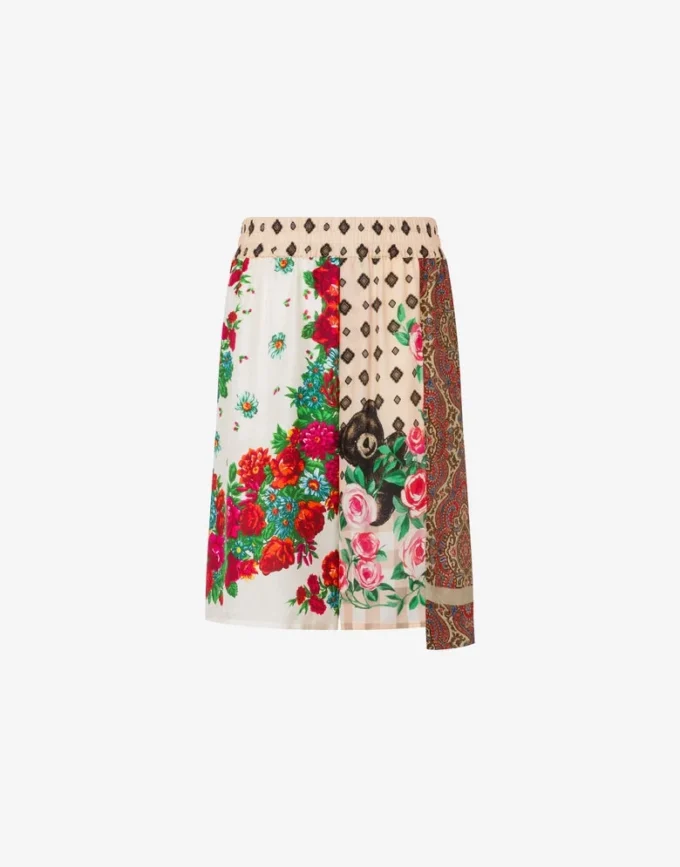 Bermudas de seda estampadas Bermudas de seda estampadas