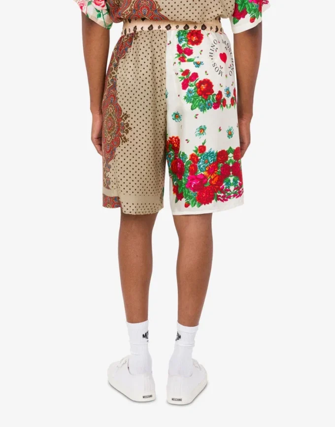 Bermudas de seda estampadas Bermudas de seda estampadas