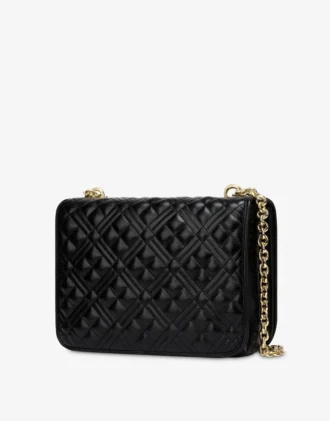 Bolso bandolera de piel ecológica con logotipo