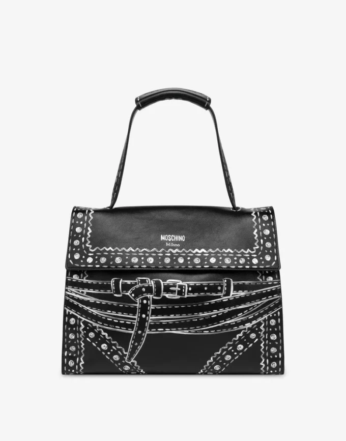 Bolso de mano mediano Tie Me de Moschino Bolso de mano mediano Tie Me de Moschino