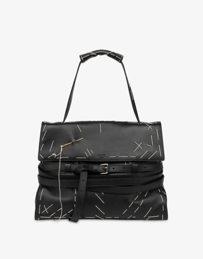 Bolso de mano mediano Tie Me de Moschino Bolso de mano mediano Tie Me de Moschino