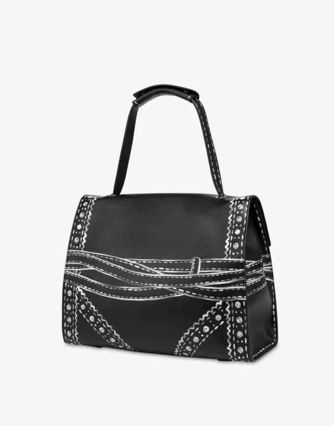 Bolso de mano mediano Tie Me de Moschino Bolso de mano mediano Tie Me de Moschino