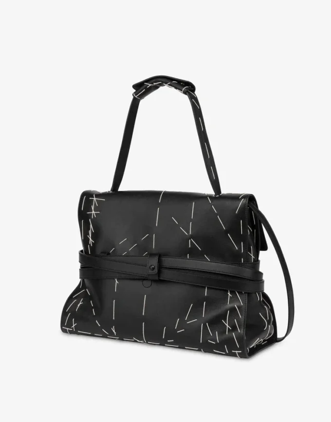 Bolso de mano mediano Tie Me de Moschino Bolso de mano mediano Tie Me de Moschino