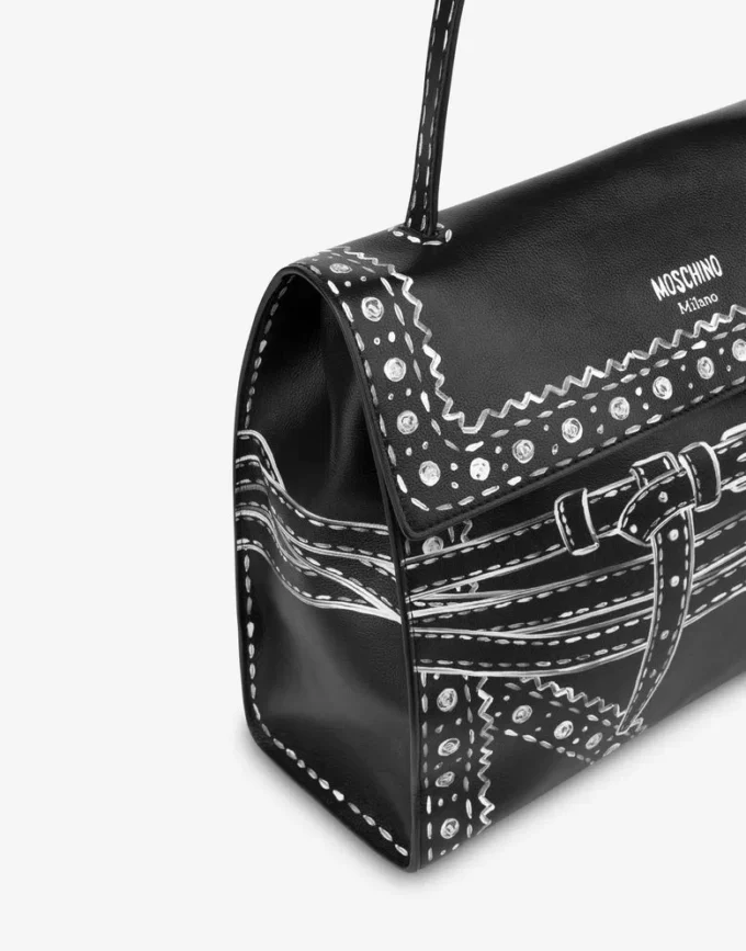 Bolso de mano mediano Tie Me de Moschino Bolso de mano mediano Tie Me de Moschino