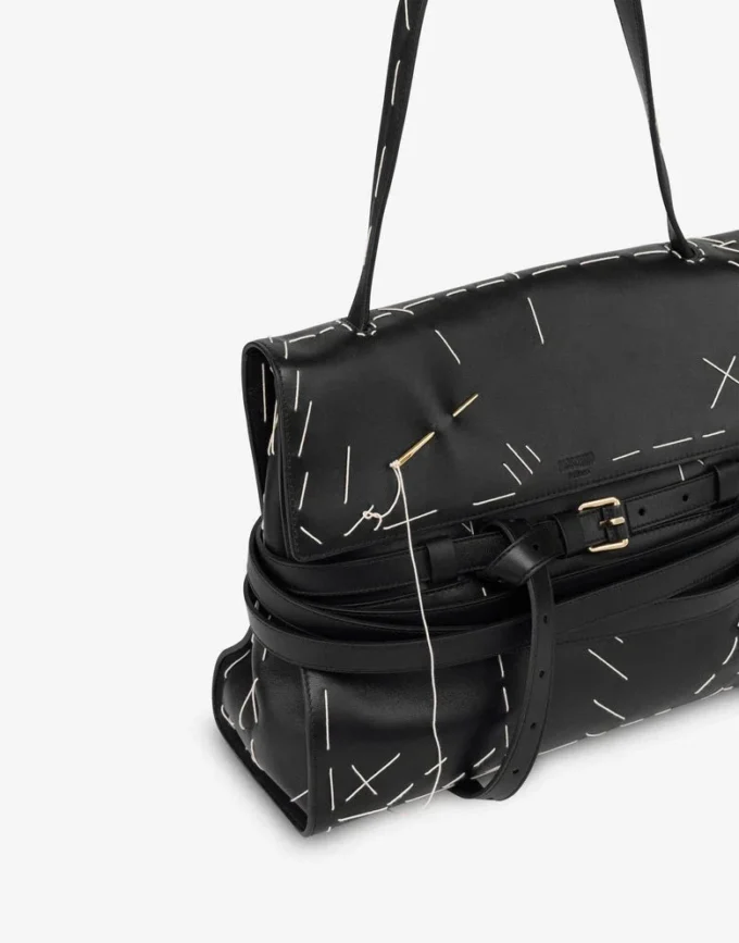 Bolso de mano mediano Tie Me de Moschino Bolso de mano mediano Tie Me de Moschino