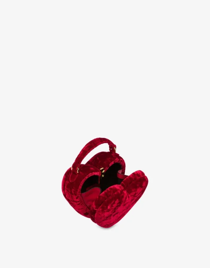 Bolso Moschino Love Me en terciopelo Bolso Moschino Love Me en terciopelo