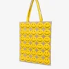 Bolso shopper de ante con Smiley® estampado por toda la superficie Bolso shopper de ante con Smiley® estampado por toda la superficie