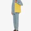Bolso shopper de ante con Smiley® estampado por toda la superficie Bolso shopper de ante con Smiley® estampado por toda la superficie