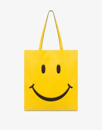 Bolso shopper en napa Smiley®
