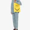 Bolso shopper en napa Smiley® Bolso shopper en napa Smiley®