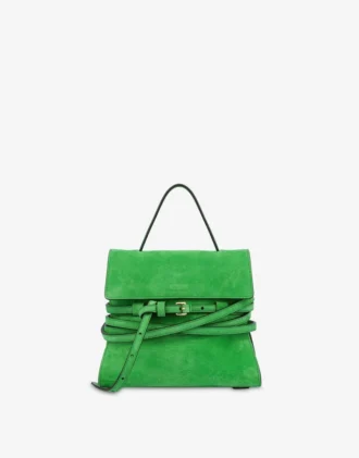Bolso Tie Me de Moschino en gamuza Pequeño
