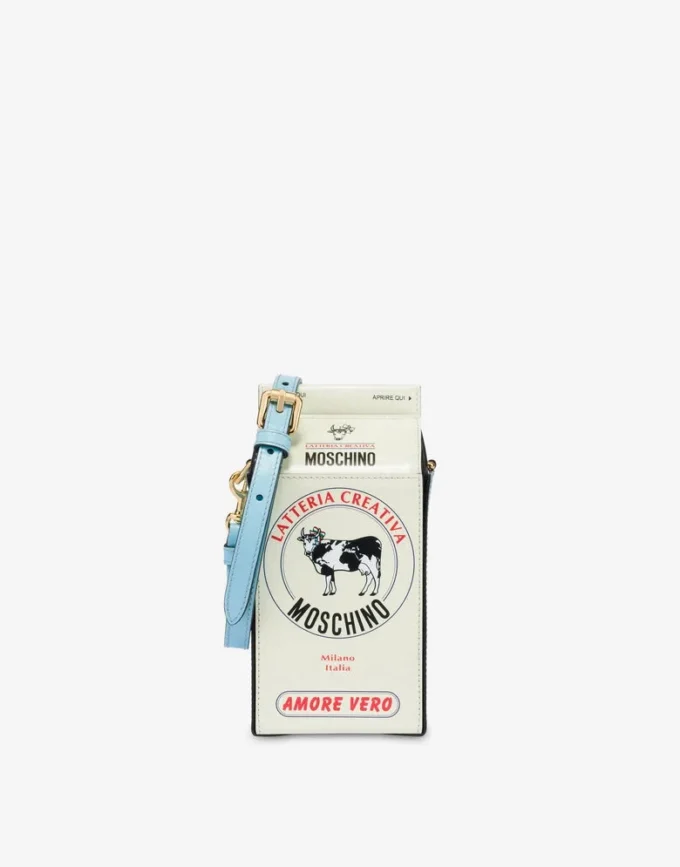Bolso tipo cartón de leche