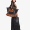 Bolso tote maxi de denim Bolso tote maxi de denim
