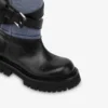 Botines de denim y piel de becerro Botines de denim y piel de becerro
