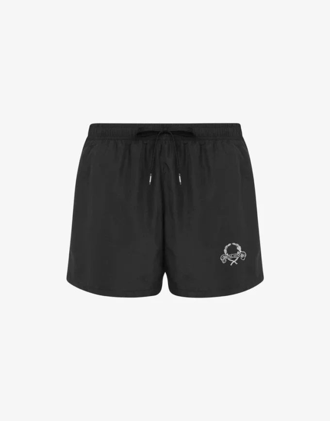 Boxers de playa con logotipo Laurel Crown
