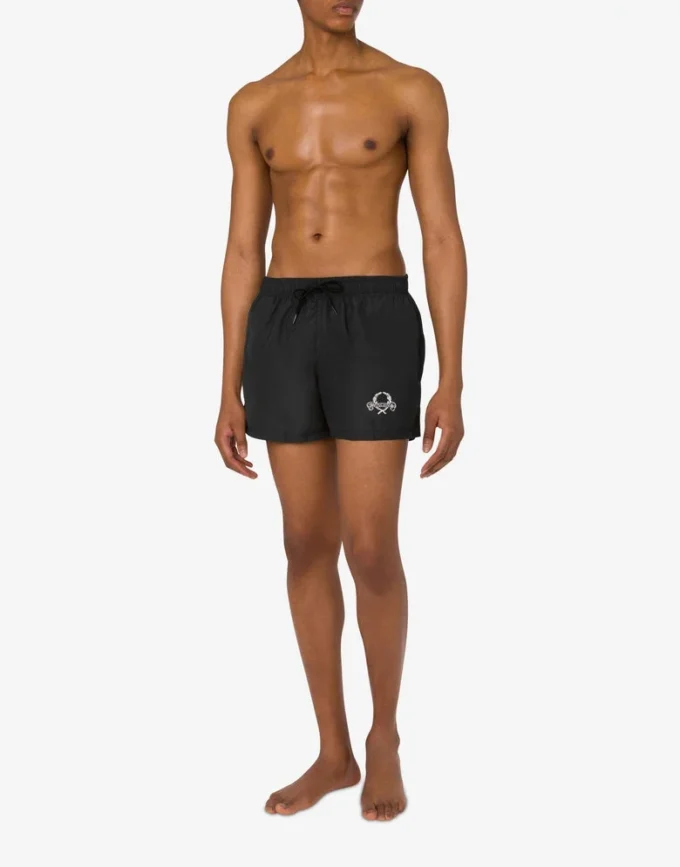 Boxers de playa con logotipo Laurel Crown
