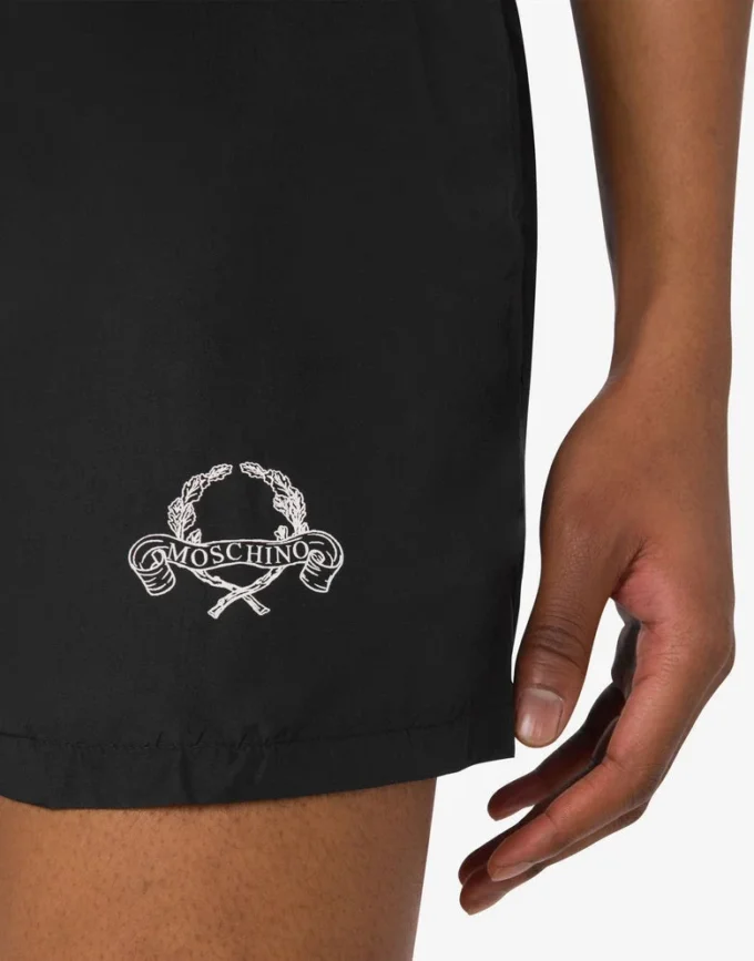 Boxers de playa con logotipo Laurel Crown