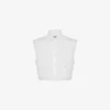 Camisa corta de popelín de algodón Goose Camisa corta de popelín de algodón Goose