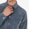 Camisa de denim flocado Camisa de denim flocado