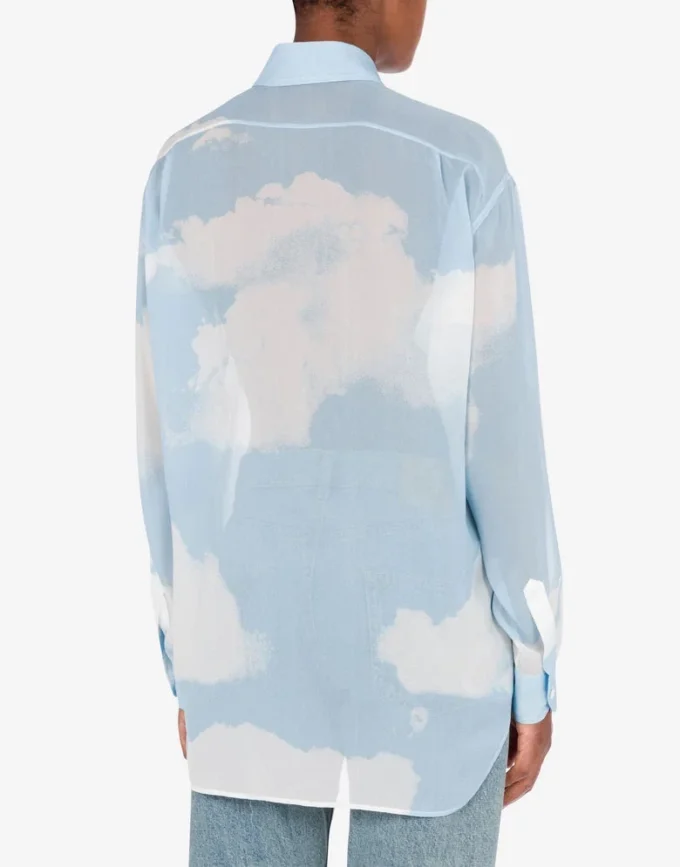 Camisa de georgette «In The Cloud» Camisa de georgette «In The Cloud»