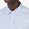 Camisa de popelín Bordado de ganso Camisa de popelín Bordado de ganso