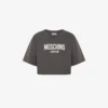 Camiseta corta de jersey de algodón estampado