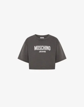 Camiseta corta de jersey de algodón estampado