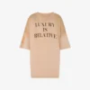 Camiseta de algodón grueso estampada