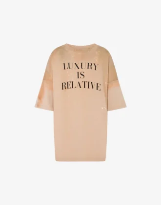Camiseta de algodón grueso estampada