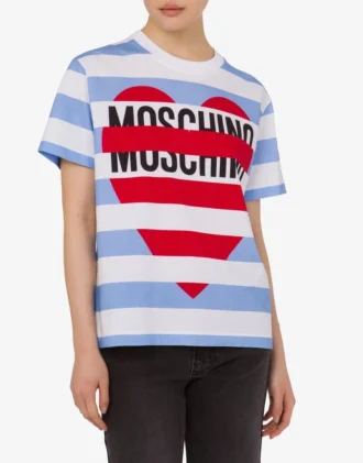 Camiseta de jersey de algodón estampada
