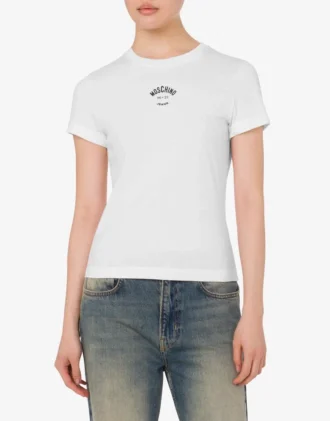 Camiseta de jersey de algodón estampada