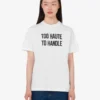 Camiseta de jersey de algodón orgánico bordada
