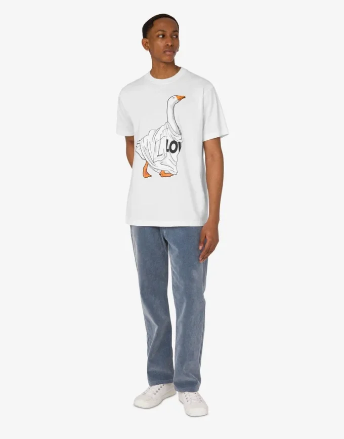 Camiseta de jersey de algodón orgánico Goose