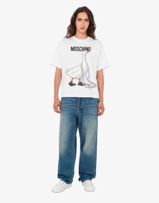 Camiseta de jersey de algodón orgánico Goose