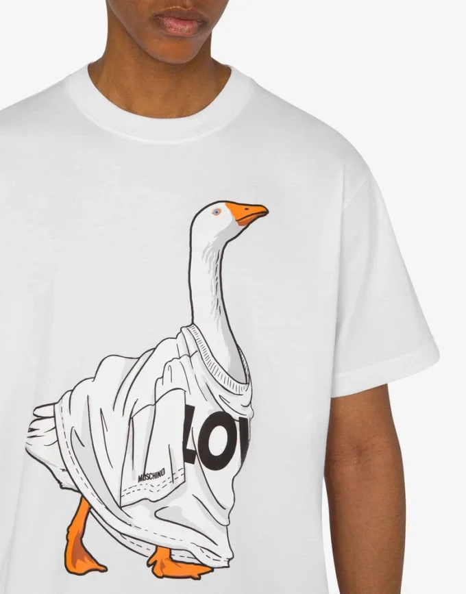 Camiseta de jersey de algodón orgánico Goose