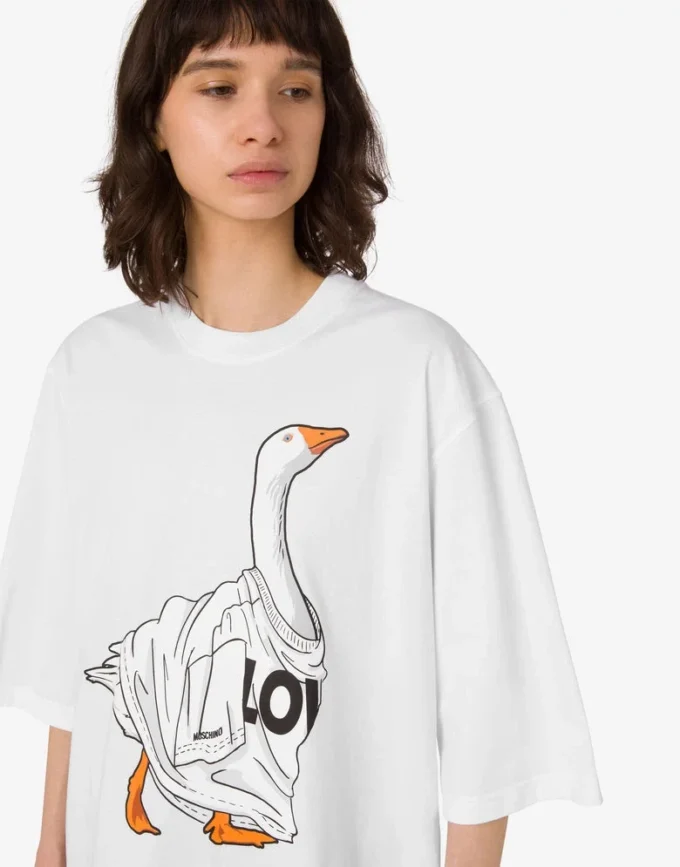 Camiseta de jersey de algodón orgánico Goose