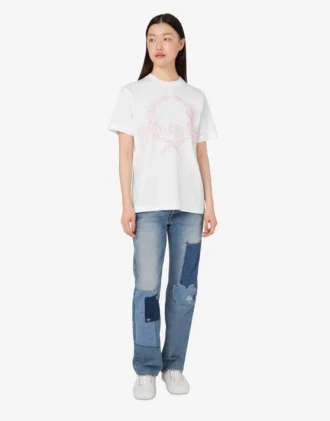 Camiseta de jersey de algodón orgánico Laurel Crown
