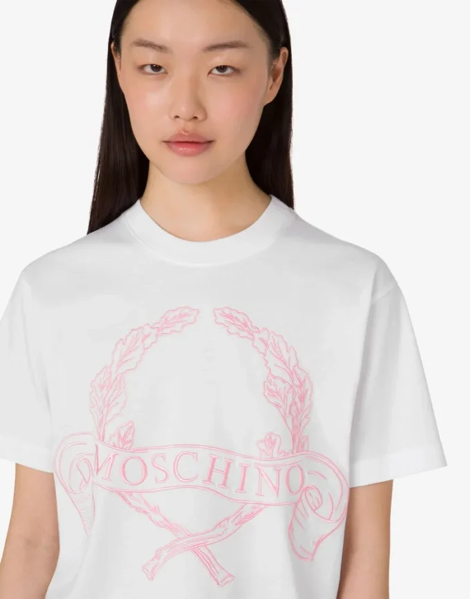 Camiseta de jersey de algodón orgánico Laurel Crown