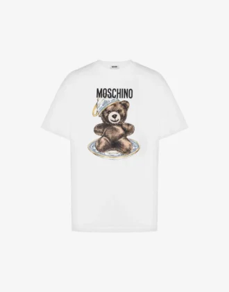 Camiseta de jersey de algodón orgánico Moschino Teddy Bear