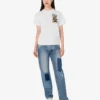 Camiseta de jersey de algodón orgánico Moschino Teddy Bear