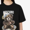 Camiseta de jersey de algodón orgánico Moschino Teddy Bear