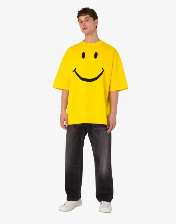Camiseta de jersey de algodón orgánico Smiley® Camiseta de jersey de algodón orgánico Smiley®