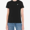 Camiseta de jersey orgánico Bordado de ganso