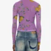 Camiseta de malla estampada